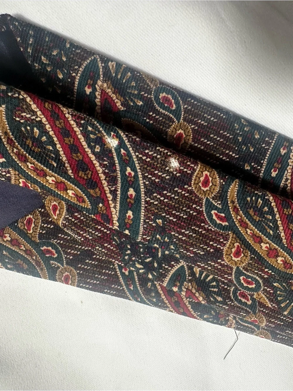 A42. Liberty of London Vintage Wool Silk Paisley Necktie British Designer Tie